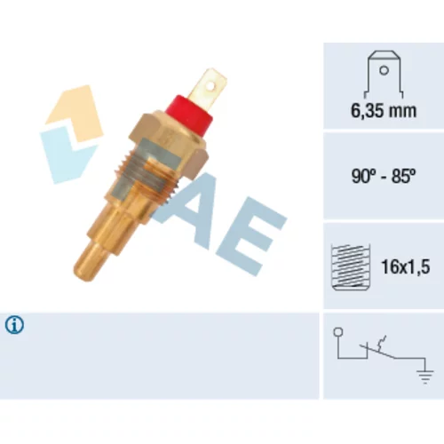 Teplotný spínač ventilátora chladenia 37620 /FAE/