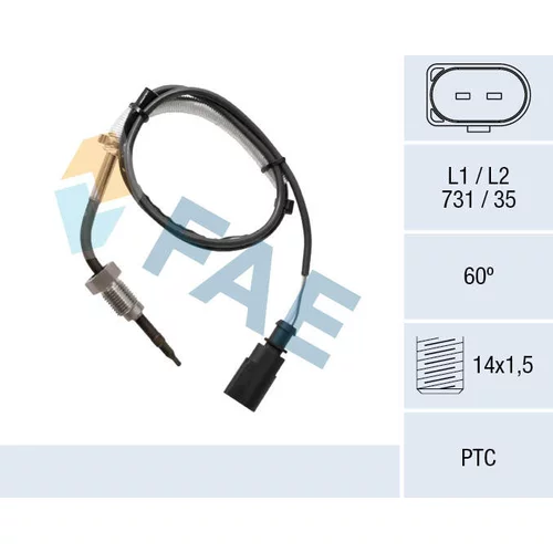 Snímač teploty výfukových plynov FAE 68056