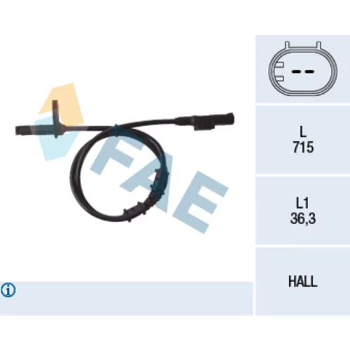Snímač počtu otáčok kolesa FAE 78107