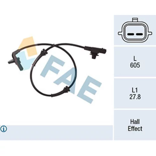 Snímač počtu otáčok kolesa 78275 /FAE/