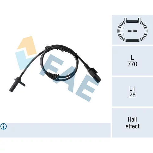 Snímač počtu otáčok kolesa FAE 78434