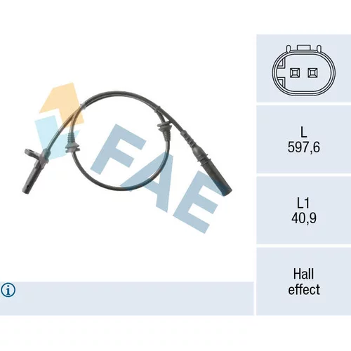 Snímač počtu otáčok kolesa FAE 78564