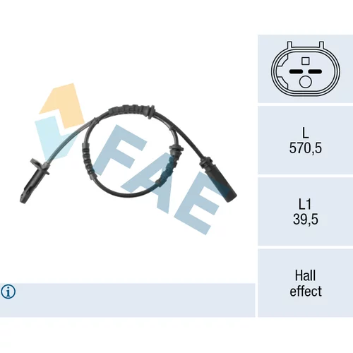 Snímač počtu otáčok kolesa FAE 78617