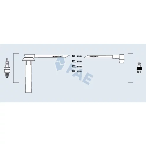 Sada zapaľovacích káblov FAE 83981