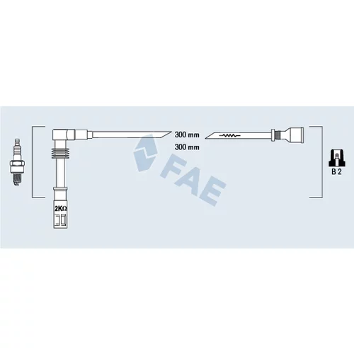 Sada zapaľovacích káblov 85682 /FAE/