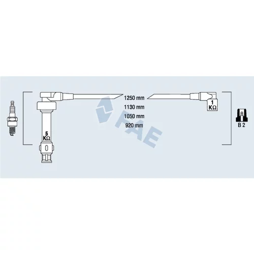 Sada zapaľovacích káblov FAE 85940