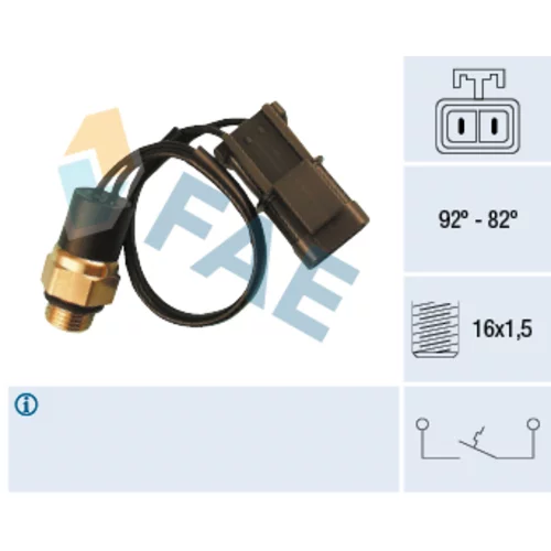 Teplotný spínač ventilátora chladenia FAE 37540