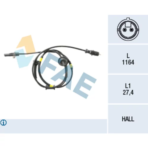Snímač počtu otáčok kolesa FAE 78149