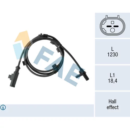 Snímač počtu otáčok kolesa FAE 78542