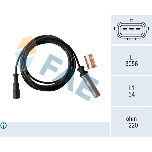 Snímač počtu otáčok kolesa FAE 78560