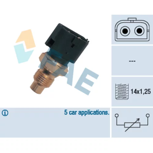 Snímač teploty chladiacej kvapaliny FAE 32390