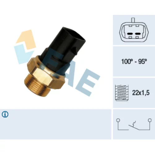 Teplotný spínač ventilátora chladenia FAE 37280