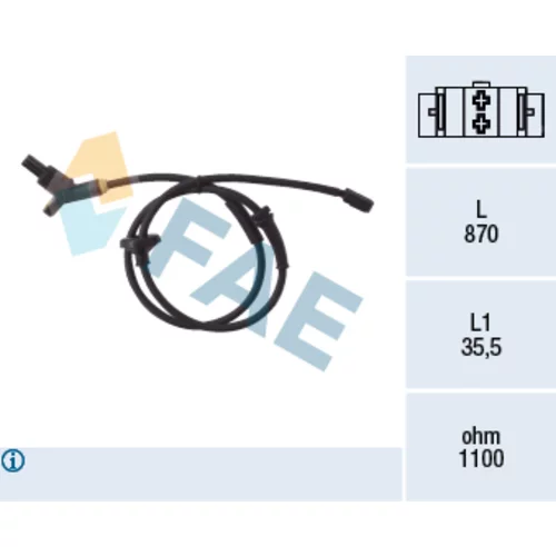 Snímač počtu otáčok kolesa FAE 78015