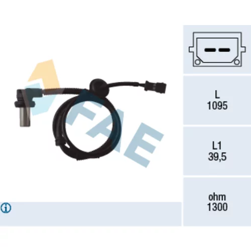 Snímač počtu otáčok kolesa FAE 78062