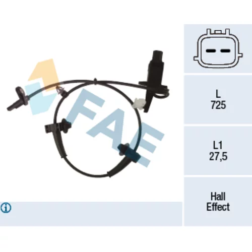 Snímač počtu otáčok kolesa FAE 78487