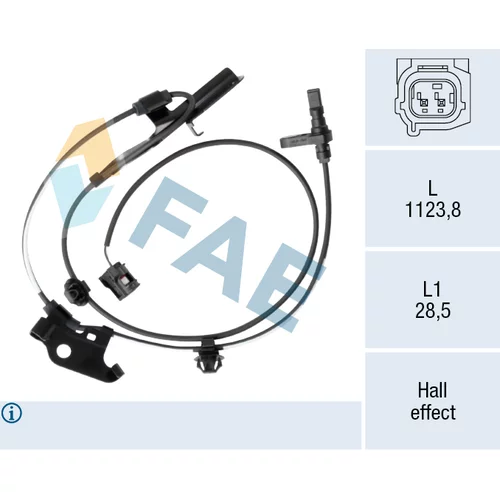 Snímač počtu otáčok kolesa FAE 78676