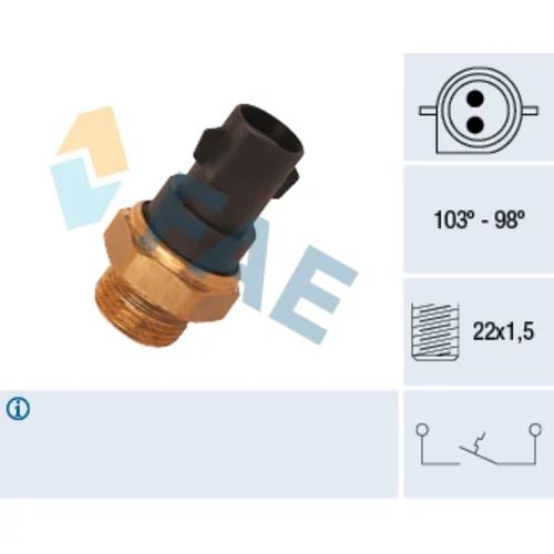 Teplotný spínač ventilátora chladenia FAE 37290