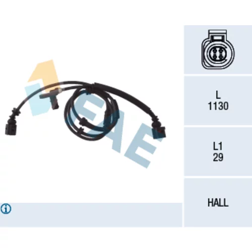 Snímač počtu otáčok kolesa FAE 78029