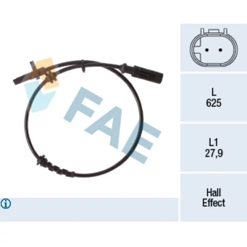 Snímač počtu otáčok kolesa FAE 78267