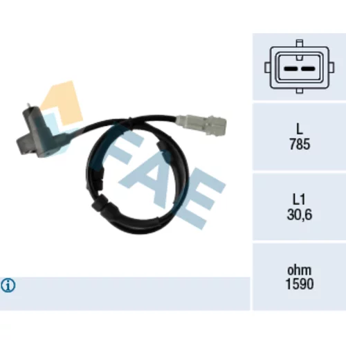 Snímač počtu otáčok kolesa FAE 78377