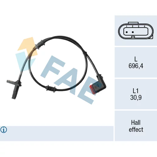 Snímač počtu otáčok kolesa FAE 78671