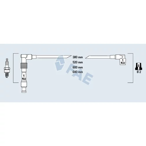 Sada zapaľovacích káblov FAE 85080
