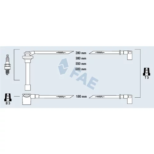 Sada zapaľovacích káblov FAE 85850