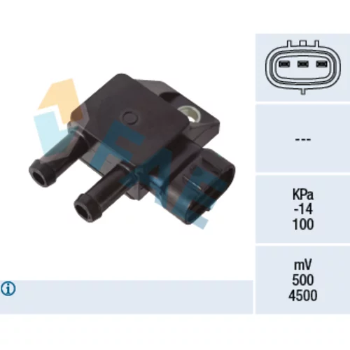 Snímač tlaku výfukových plynov FAE 16123