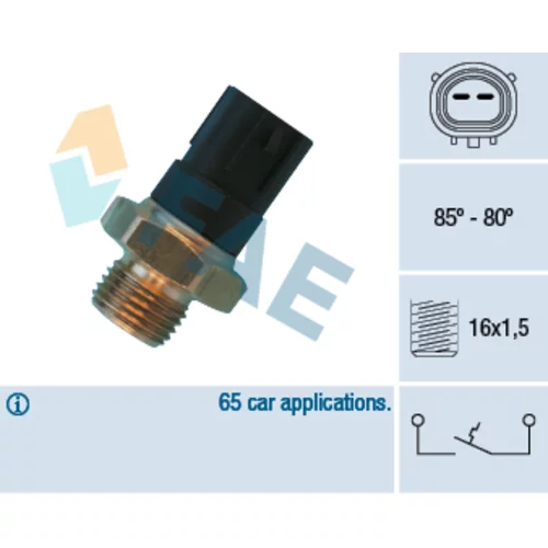 Teplotný spínač ventilátora chladenia FAE 36480