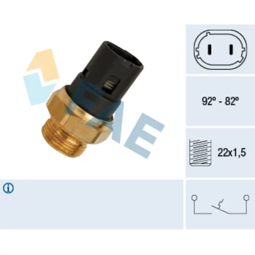 Teplotný spínač ventilátora chladenia FAE 37250