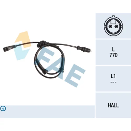 Snímač počtu otáčok kolesa FAE 78026