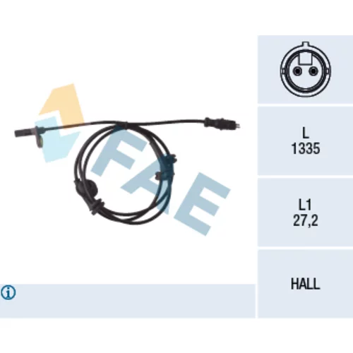 Snímač počtu otáčok kolesa FAE 78047