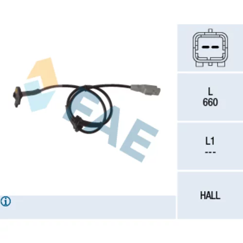 Snímač počtu otáčok kolesa FAE 78117