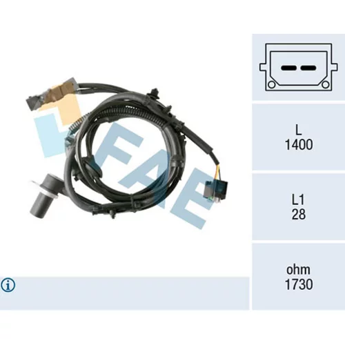 Snímač počtu otáčok kolesa FAE 78384