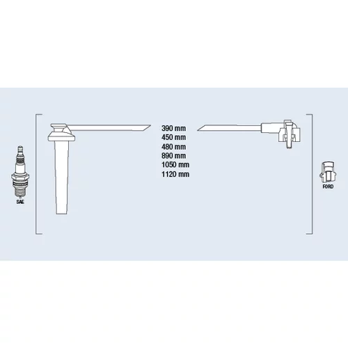 Sada zapaľovacích káblov FAE 85127