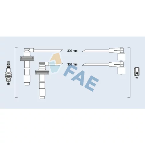Sada zapaľovacích káblov FAE 85481