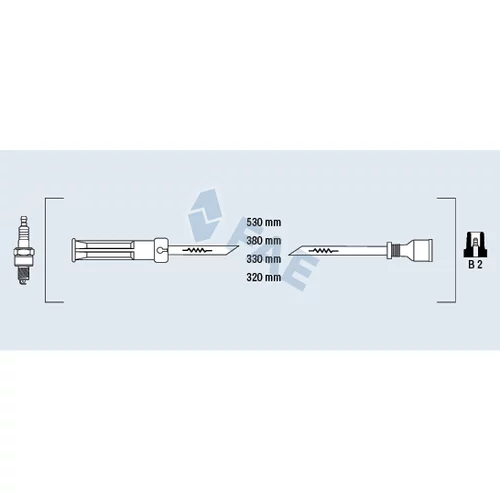 Sada zapaľovacích káblov FAE 85996