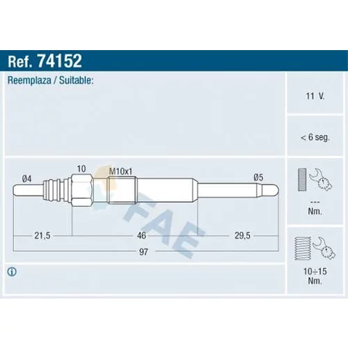 Žeraviaca sviečka 74152 /FAE/