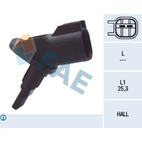 Snímač počtu otáčok kolesa FAE 78094