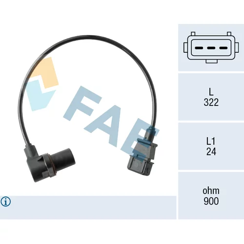 Snímač impulzov kľukového hriadeľa FAE 79265