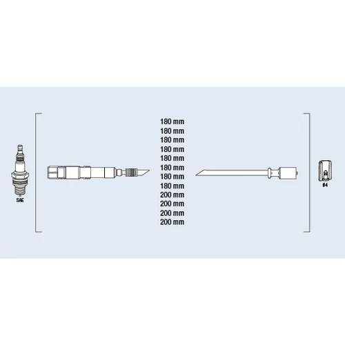 Sada zapaľovacích káblov FAE 85053