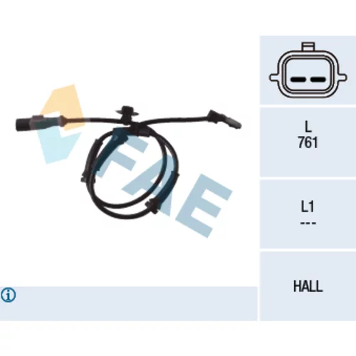 Snímač počtu otáčok kolesa FAE 78096