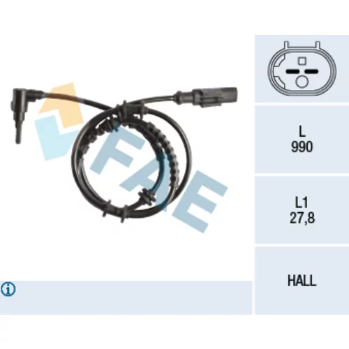 Snímač počtu otáčok kolesa FAE 78244