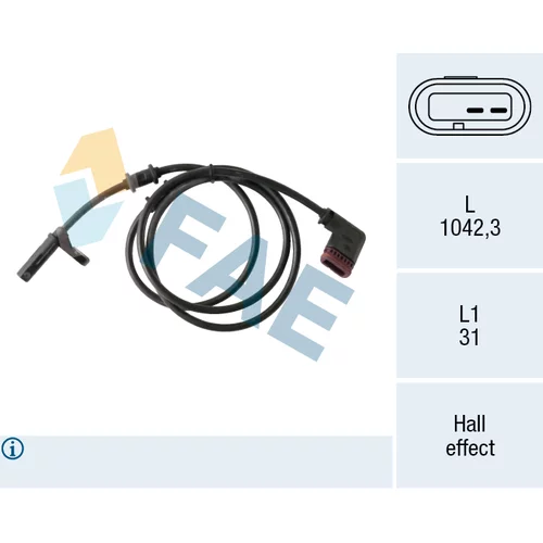 Snímač počtu otáčok kolesa FAE 78310