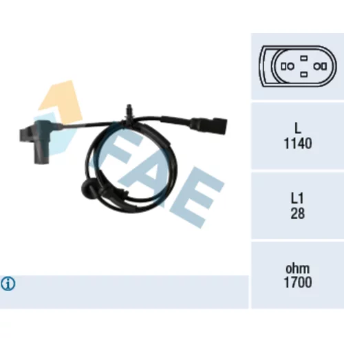 Snímač počtu otáčok kolesa FAE 78345