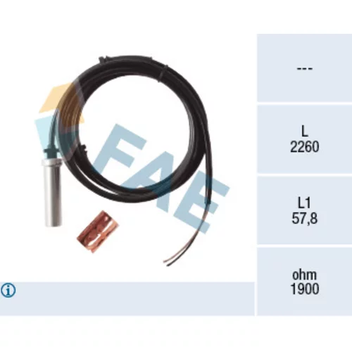 Snímač počtu otáčok kolesa FAE 78398