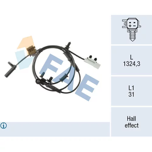 Snímač počtu otáčok kolesa FAE 78641