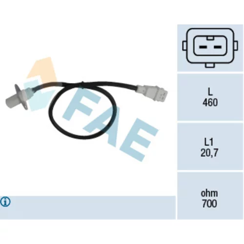 Snímač impulzov kľukového hriadeľa FAE 79002