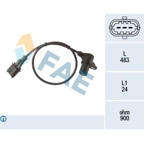 Snímač impulzov kľukového hriadeľa FAE 79446