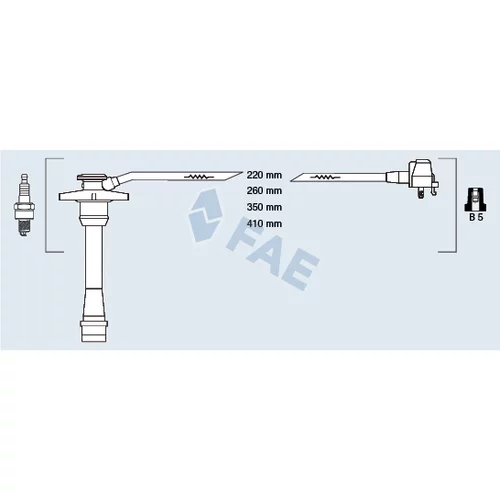 Sada zapaľovacích káblov FAE 83588
